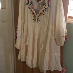Free People Embroidered Dress